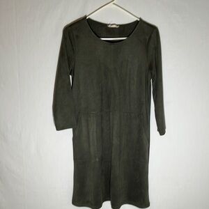 Altar’d state olive green suede dress
